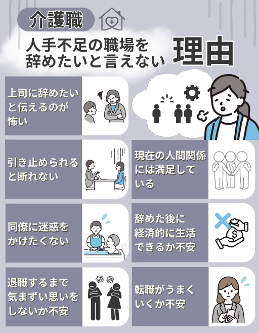 【介護職】人手不足の職場を辞めたいと言えない理由