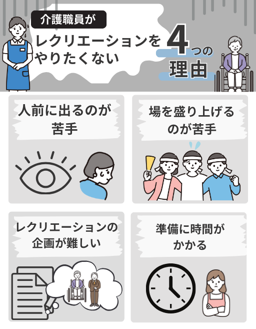 介護職員がレクリエーションをやりたくない4つの理由