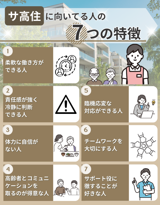 サ高住に向いてる人の7つの特徴